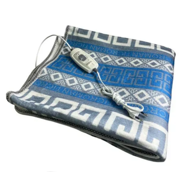 Электрическая простынь 150х70 см с подогревом полуторная, Electric blanket, в клеточку