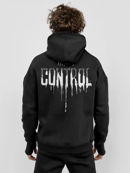 Мужское худи Dubhumans Under Control Черное XL-2XL (UC-H-B-XL2XL)