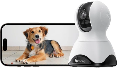 Камера відеоспостереження для дому Vimtag FI-362C 4MP 2.5K 2.4GHz WiFi 360 градусів для магазину, нічне бачення для дітей у приміщенні