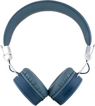 Słuchawki Guess Grained Classic Round Shape ENC Blue (3666339328948)