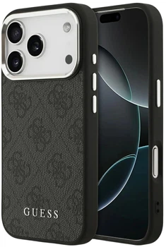 Etui plecki Guess 4G Classic Logo MagSafe do Apple iPhone 17 Pro Max Black (3666339518745)