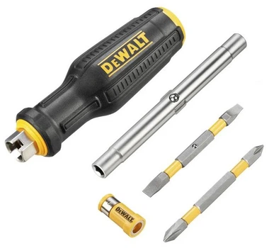 Отвертки FULL FIT 6 Way, с битами 2 шт, рукоятка двухкомпонентная, 75мм DeWALT (hoz0014172)