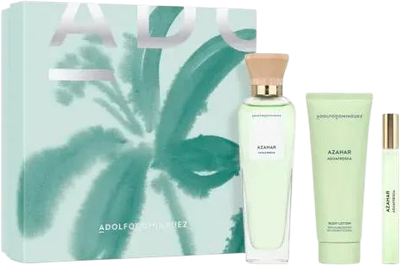 Zestaw damski Adolfo Dominguez Agua Fresca de Azahar Woda toaletowa 120 ml + Miniaturka wody toaletowej 10 ml + Balsam do ciała 75 ml (8410190638150)
