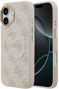 Панель Guess 4G PU Classic Logo MagSafe для Apple iPhone 17 Pink (3666339519513)