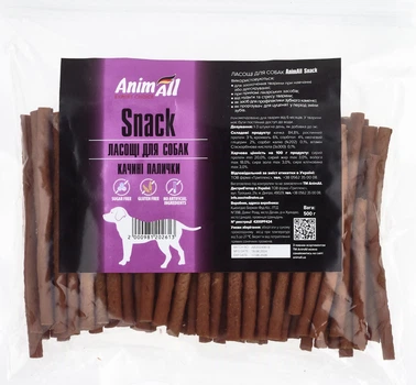 Ласощі AnimAll Snack качині палички для собак 500 г, 02613 (2000981202613)