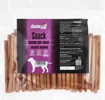 Ласощі AnimAll Snack кролячі палички для собак 500 г, 02590 (2000981202590)