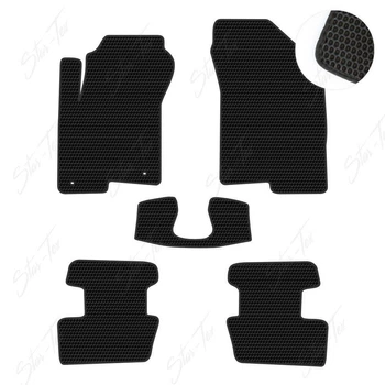 Комплект ковриков в салон Star-Tex на Jeep Compass I (MK49) (2006 - 2016) EVA/Сота малая Черный