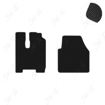 Комплект ковриков в салон Star-Tex на Mercedes-Benz Actros (1996 - 2011) EVA/Сота малая Черный