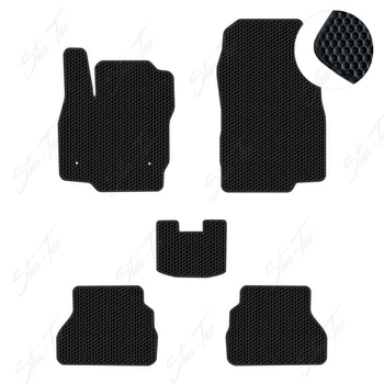 Комплект ковриков в салон Star-Tex на Ford B-Max (2012 - 2017) EVA/Сота большая Черный
