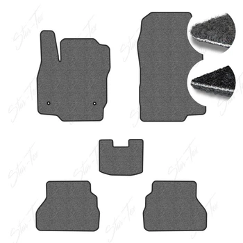 Комплект ковриков в салон Star-Tex на Ford B-Max (2012 - 2017) текстиль/Ciak Серый + Черный