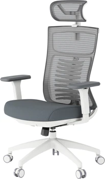 Крісло комп'ютерне офісне ергономічне OfficePro Balance OC550-W-DG-DG White/Dark Gray