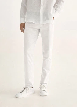 Брюки чино з бавовни Massimo Dutti 42052250c54 W31 біле (100004980)