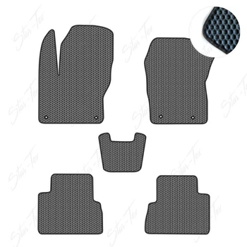 Комплект ковриков в салон Star-Tex на Ford C-Max II (2010 - 2019) EU EVA/Сота большая Серый + Черный