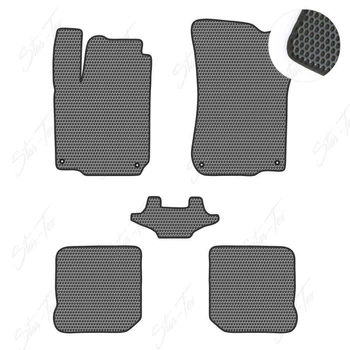 Комплект ковриков в салон Star-Tex на Volkswagen Bora (1999 - 2006) EVA/Сота малая Серый + Черный