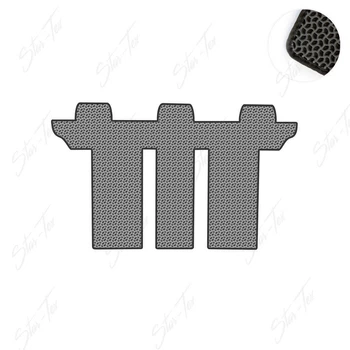 Коврики Star-Tex на 3-й ряд на Citroen C8 (2002 - 2014) EVA/Капля Серый + Черный