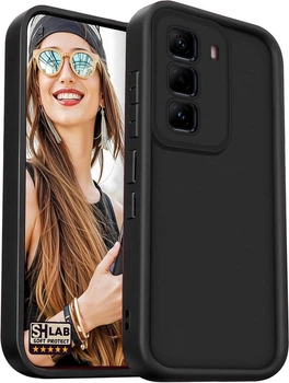 Матовий силіконовий чохол SHLab SoftProtect Infinix Hot 60 Pro Black (43499-2B)