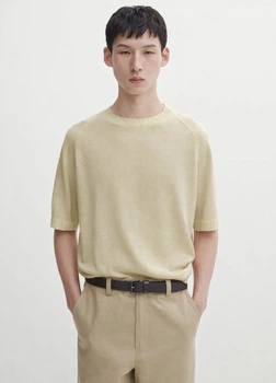 Свитер без рукавов Massimo Dutti 981324720c54 XL бежевый (100004930)