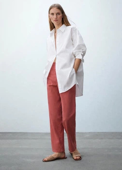 Широкие джинсы Massimo Dutti 5080560607c54 36 красные (100004798)