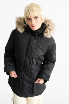 Утепленная парка C&A 2226866c47 XL черная (100004429)