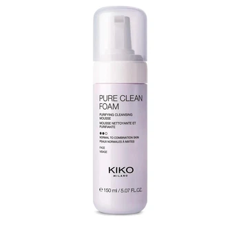 Моющий и очищающий мусс для лица Kiko Milano Pure Clean Foam 150ml