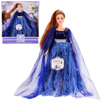 Лялька Emily. Колір синій. Розмір 25,8*6,5*32,5 см. Арт. QJ089D