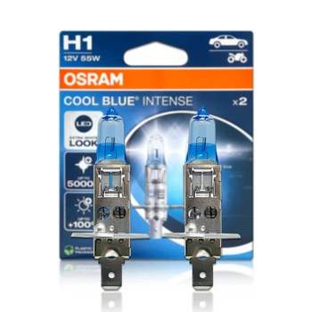 Комплект галогенових ламп OSRAM H1 64150CBN-2HB Cool Blue Intense NG +100% 5000K 55W 12V P14.5s (2 шт)