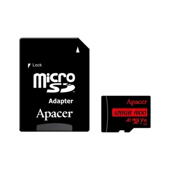 Карта памяти Apacer 128GB microSD class 10 UHS-I V10 A1 (AP128GMCSX10UB-R) Apacer AP128GMCSX10UB-R 920080