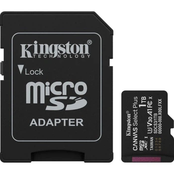 Карта памяти Kingston 1TB microSDXC class 10 UHS-I U3 V30 A1 Canvas Select Plus (SDCS3/1TB) Kingston SDCS3/1TB 913818