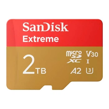 Карта памяти SanDisk 2TB microSDXC class 10 UHS-I U3 V30 A2 Extreme (SDSQXAV-2T00-GN6MA) SANDISK SDSQXAV-2T00-GN6MA 913853