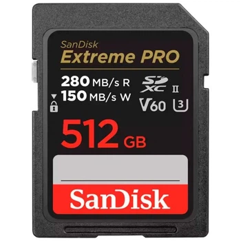 Карта памяти SanDisk 512GB SDXC class 10 UHS-II U3 V60 (SDSDXEP-512G-GN4IN) SANDISK SDSDXEP-512G-GN4IN 913520