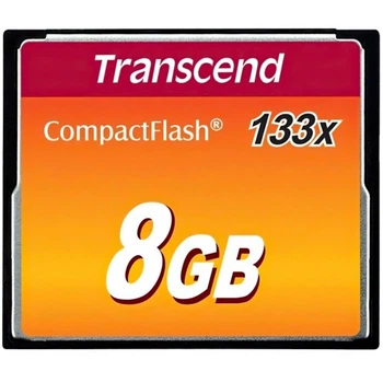 Карта памяти Transcend 8Gb Compact Flash 133x (TS8GCF133) Transcend TS8GCF133 912938
