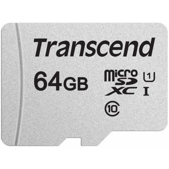 Карта памяти Transcend 64GB microSDXC class 10 UHS-I U1 (TS64GUSD300S) Transcend TS64GUSD300S 913019
