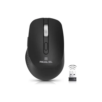 Мышка REAL-EL RM-380W Wireless Black (EL123200057) REAL-EL EL123200057 913320