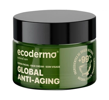 Антивозрастной крем с маслом камелии и экстрактом индийской генцианы Global Anti-aging Ecoderma 50 мл
