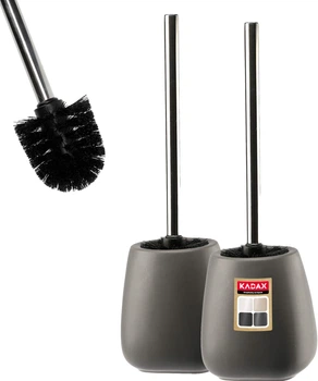 Йоржик для унітазу Kadax Palmi 36 x 12 см Сірий 2 шт. (K8095)