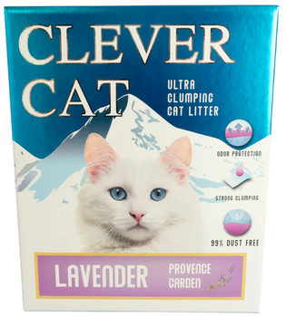 Żwirek dla kota Clever cat o zapachu lawendy 10 l (7350055004793)