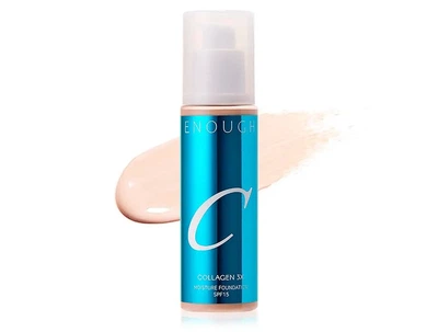 Зволожувальний тональний крем для обличчя з потрійним колагеном Enough Collagen 3X Moisture Foundation SPF 15 No00 Fair 100 ml
