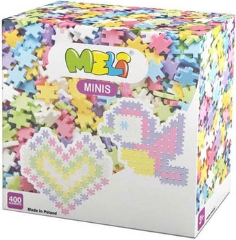 Klocki konstrukcyjne Meli Minis budowlane pastelowe 400 elementów 4730201 (5902431290393)