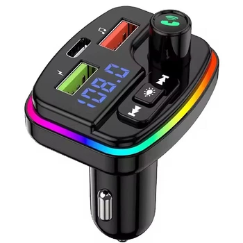 Автомобильный FM трансмиттер с зарядкой, 2хUSB, Type-C, PERVOI CTC-732