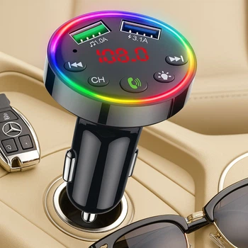 Автомобильный трансмиттер с Bluetooth, FM, 2хUSB 3.1A, CTC-109