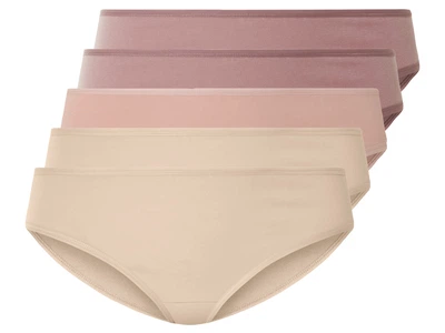 Трусики-хипстеры набор 5 шт. хлопковые для женщины Esmara LYCRA® 464788 L Розовый