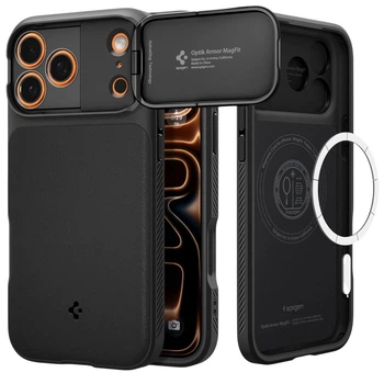 Панель Spigen Optik Armor MagSafe для Apple iPhone 17 Pro Black (8800283310825)
