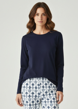 Домашний пижамный Лонгслив Primark Long sleeve Pyjama XS Для дома и сна Синий (8957)