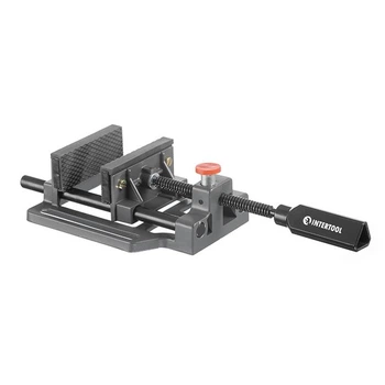 Тиски сверлильные, 100 мм, система быстрой фиксации INTERTOOL HT-0093