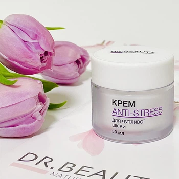 Крем для обличчя Anti-stress натуральний для чутливої шкіри 50 мл — DrBeauty