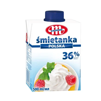 Вершки ультрапастеризовані Mlekovita «Smietanka 36 %» 0,5л.
