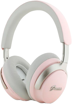 Słuchawki Guess Metal Script Logo Pink (3666339346942)