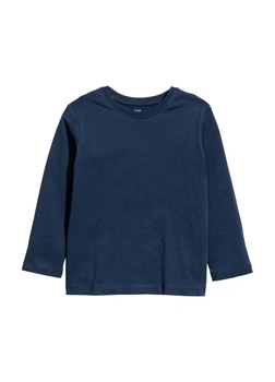 Лонгслів H&M 92 Темно-синій 0503569_т.син