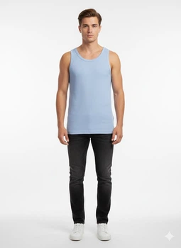 Майка H&M M Блакитний 1216838
