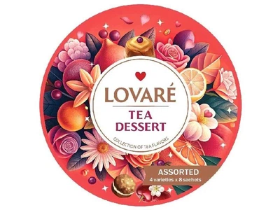 Чай пакетований чорний LOVARE асорті Тea Dessert 32 пакетиків
